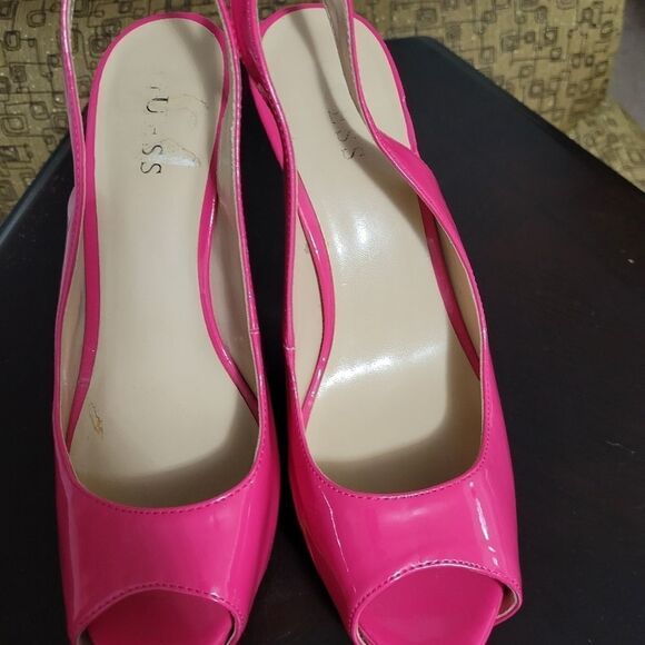 GUESS SLINGBACK PEEP TOE HIGH HEEL STILETTOS PUMP - Picture 5 of 11